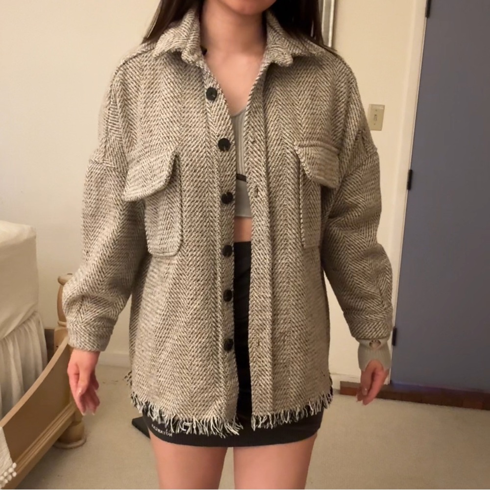 Women's Classic Herringbone Utility Jacket